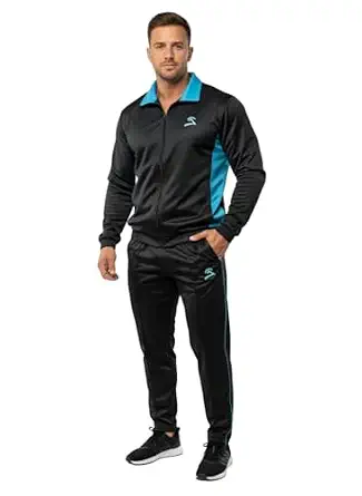 Men’s SuperPoly Tracksuit | Full Sleeve Zipper Jacket & Track Pant | Sportswear Gym Wear | Heavy Quality with-4 color optionS 690gm Weight