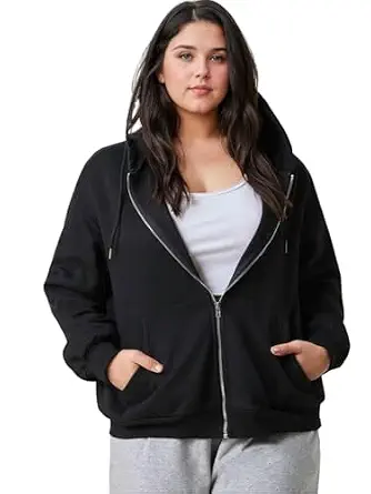 KOTTY Women Plus Size Hooded Sweatshirt for Winter|Full Sleeve Casual Hoodie for Comfortable Silhouette and Soft Inner Lining