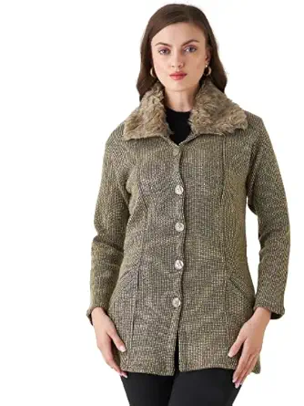PIVL Women's Long Winter Acrylic Blend Sweater